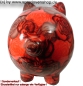 Preview: Sparschwein Blumendekor Keramik extra Groß D
