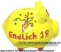 Preview: KCG Sparschwein Endlich 18 C