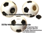 Preview: Großspardose Fußball weiß/ schwarz mit großen Spardosenschloss Maße ca.: D= 20 cm Gesamt