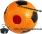 Preview: Spardose Fußball 3 Farbvariante orange/schwarz