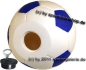 Preview: Spardose Fußball 3 Farbvariante weiss/blau