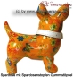 Preview: Spardose Spartier Pomme Pidou Hund Bommer orange Keramik C