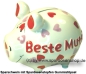Preview: Sparschwein Kleinsparschwein 3D Design Beste Mutti! Keramik A