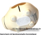 Preview: Sparschwein Kleinsparschwein GOOD LUCK Goldedition Keramik E