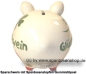 Preview: Sparschwein Kleinsparschwein 3D Design Glücksschwein Keramik D