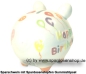 Preview: Sparschwein Kleinsparschwein 3D Design Happy Birthday Keramik D