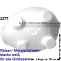 Preview: Sparschwein riesengroßes Monster Sparschwein 3D Design Blanko weiß Keramik E