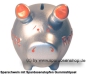 Preview: Sparschwein Kleinsparschwein 3D Design Rentenkasse Keramik B