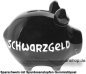Preview: Sparschwein Kleinsparschwein 3D Design Schwarzgeld C