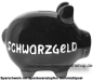 Preview: Sparschwein mittelgroßes Sparschwein 3D Design Schwarzgeld Keramik C