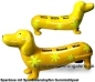 Preview: Spardose Spartier Spardackel gelb mit Design - Sonne - Strand - Meer - Keramik Gesamt A