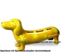 Preview: Spardose Spartier Spardackel gelb mit Design - Sonne - Strand - Meer - Keramik A