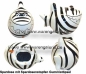 Preview: Spardose Spartier Design Zebra-Hai Keramik Gesamt
