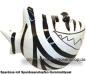 Preview: Spardose Spartier Design Zebra-Hai Keramik C