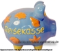 Preview: Sparschwein mittelgroßes Sparschwein 3D Design Reisekasse Keramik C