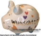 Preview: Sparschwein Kleinsparschwein 3D Wunschtraum Goldedition Keramik A