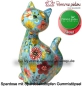 Preview: Spardose Spartier Pomme Pidou Katze Caramel hellblau Keramik C
