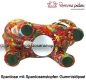 Preview: Spardose Spartier Pomme Pidou Katze Kitty rot mit Blumen Keramik E