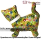 Preview: Spardose Spartier Pomme Pidou Katze Kitty hellgrün mit Blumen Keramik C