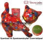 Preview: Spardose Spartier Pomme Pidou Katze Kitty rot mit Herzen Keramik A