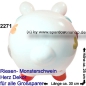 Preview: Sparschwein riesengroßes Monster Sparschwein 3D Design Herz Dekor Keramik D