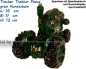Preview: Trecker Traktor Peace Spardose grün Kunststein C