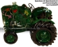 Preview: Trecker Traktor Peace Spardose grün Kunststein D