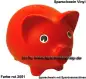 Preview: Sparschwein Vinyl Kunststoff Farbvariante rot C