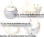 Preview: Spardose Spartier Design Hai-raten Keramik Gesamt