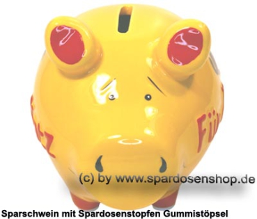 Sparschwein Kleinsparschwein 3D Design Haus-Schwein Keramik B