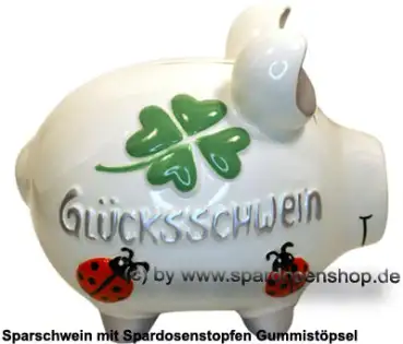 Sparschwein mittelgroßes Sparschwein 3D Design Glücksschwein Keramik C