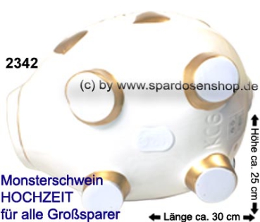 Sparschwein riesengroßes Monster Sparschwein 3D Design Hochzeit Dekor Keramik E