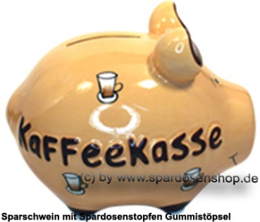 Sparschwein Kleinsparschwein 3D Design Kaffeekasse Keramik C
