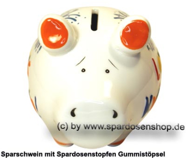 Sparschwein Kleinsparschwein 3D Design Lass Krachen Keramik B