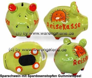 Sparschwein Kleinsparschwein 3D Design ReiseKasse Keramik E