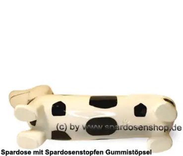 Spardose Spartier Spardackel weiss mit Design - Fußball - Frauen - Alkohol - Keramik E