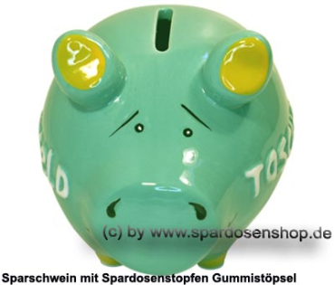 KCG Sparschwein Taschengeld türkis B