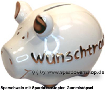 Sparschwein Kleinsparschwein 3D Design Wunschtraum Keramik A