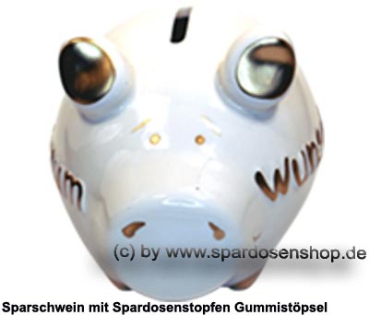 Sparschwein Kleinsparschwein 3D Design Wunschtraum Keramik B