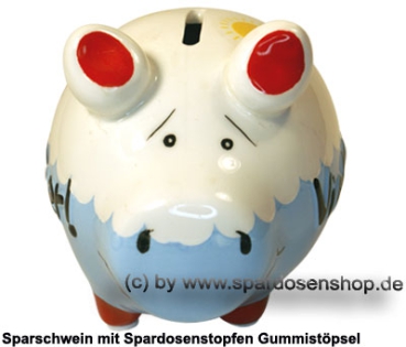 Sparschwein Kleinsparschwein 3D Design Viel Meer! Keramik B