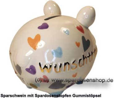 Sparschwein Kleinsparschwein 3D Wunschtraum Goldedition Keramik D