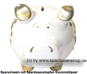 Sparschwein mittelgroßes Sparschwein 3D Design Hochzeit Keramik B