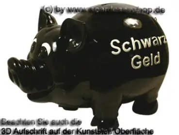 Sparschwein,Riesen,Monster,XXL,Schwarz-Geld A