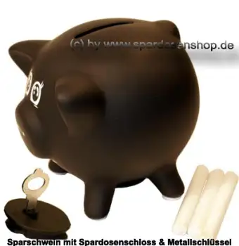 Sparschwein mit Tafellack klein A