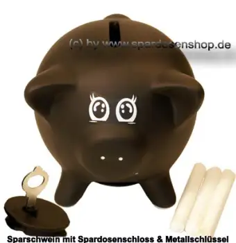 Sparschwein mit Tafellack klein C