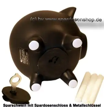 Sparschwein mit Tafellack klein G