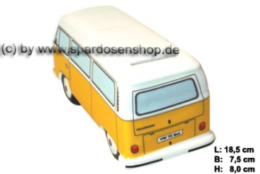 Spardose Auto VW T2 Bus gelb Bulli D