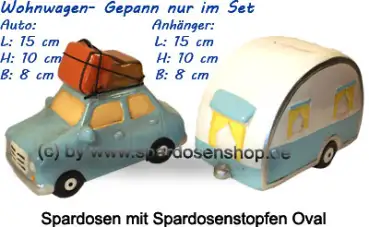 Spardosen Wohnwagen- Gespann A