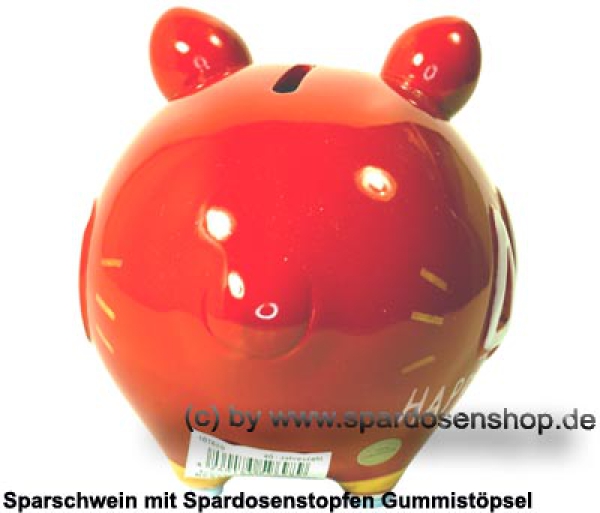 Sparschwein Kleinsparschwein 3D Design 40 Birthday! Keramik D