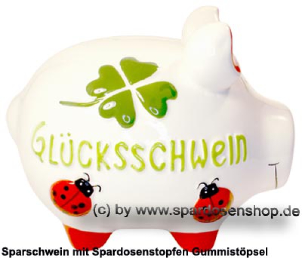 Sparschwein mittelgroßes Sparschwein 3D Design Glücksschwein mittel Keramik C